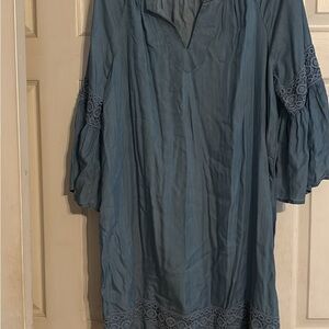 Elegant Blue Women's Top